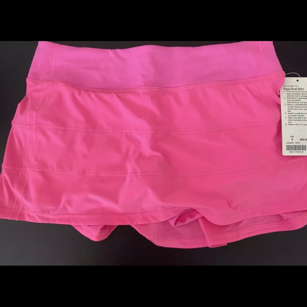 🦄🌟 LULULEMON DARK PRISM PINK - Pace Rival Skirt
